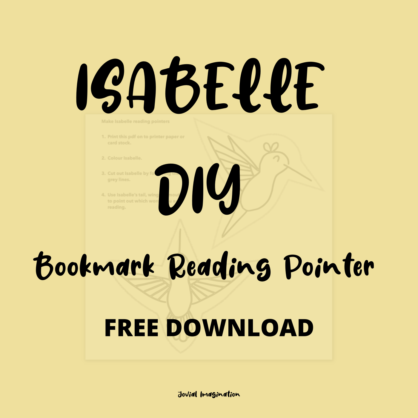 DIY Isabelle Bookmark and Reading Pointer